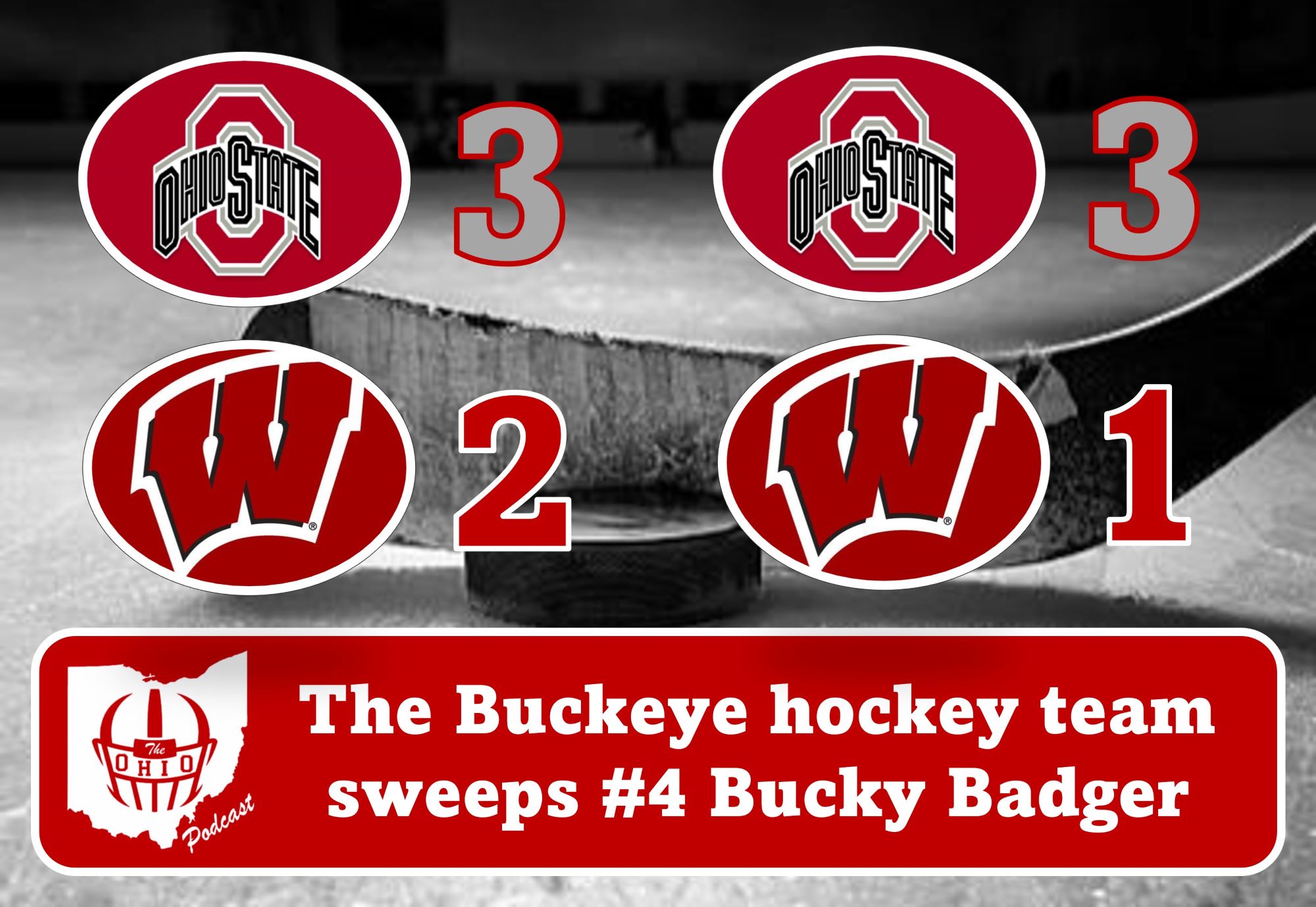 Ohio State mens hockey stuns #4 Wisconsin with weekend sweep