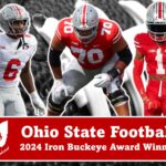 Josh Fryar, Sonny Styles, and Davison Igbinosun were named Ohio State's 2024 Iron Buckeye Award Winners.
