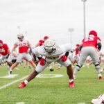 Ohio State stretching