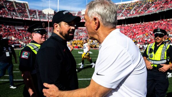 Ryan Day and Kirk Ferentz