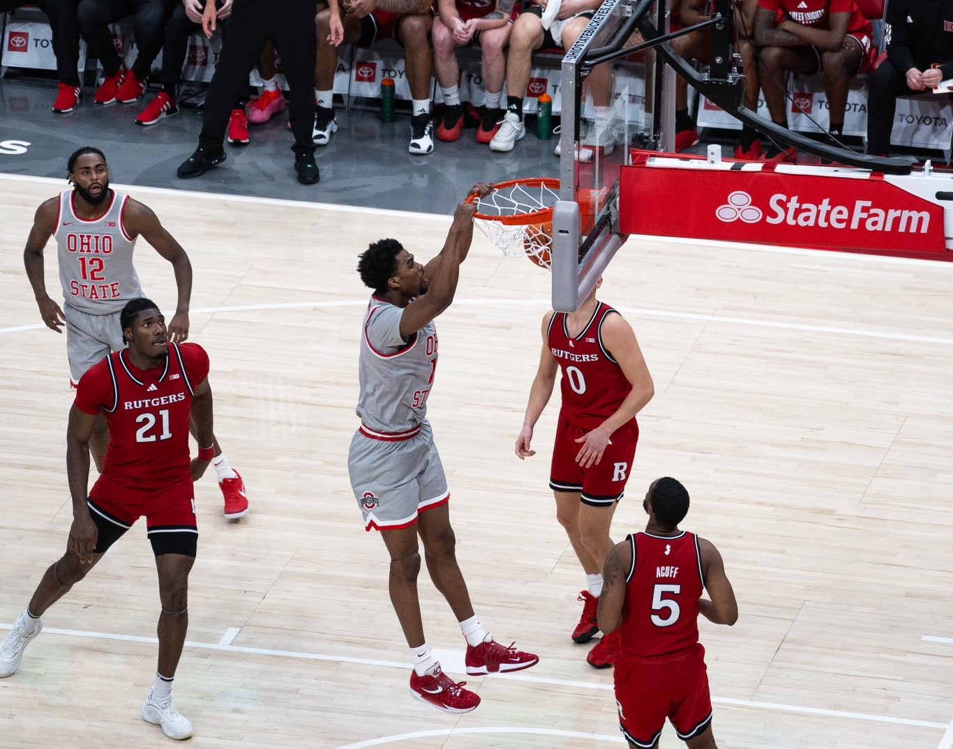 Thornton and Royal Lead Ohio State Past Rutgers in Big Ten Win