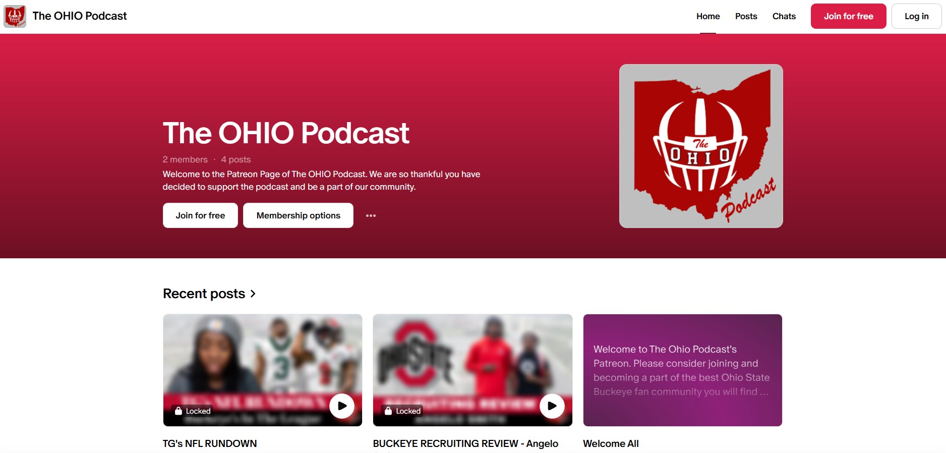 The OHIO Podcast Patreon Page